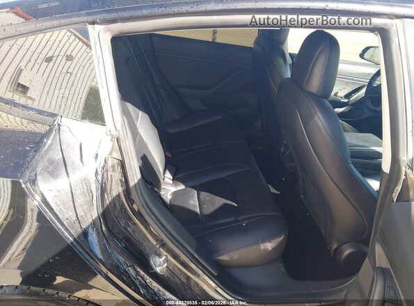 5YJ3E1EB0MF924038 2021 TESLA MODEL 3 Black Widok naklejki z numerem VIN