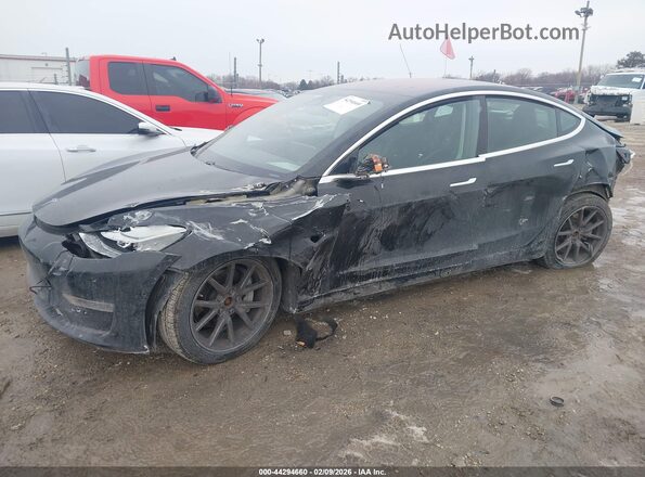 5YJ3E1EB1KF197229 2019 TESLA MODEL 3 Черный Передняя левая четверть