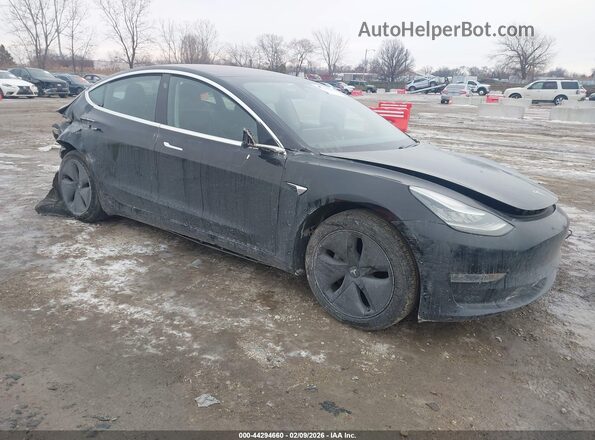 5YJ3E1EB1KF197229 2019 TESLA MODEL 3 Черный Передняя правая четверть