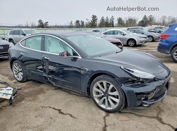5YJ3E1EB2KF195375 2019 TESLA MODEL Black Delantero derecho