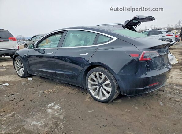 5YJ3E1EB2KF195375 2019 TESLA MODEL Black Trasero izquierdo