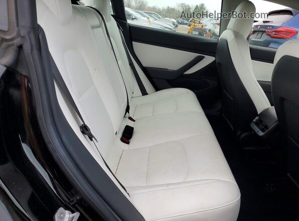 5YJ3E1EB2KF195375 2019 TESLA MODEL Black Vista de los asientos traseros