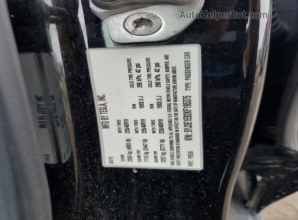 5YJ3E1EB2KF195375 2019 TESLA MODEL Black Vista del compartimento del motor