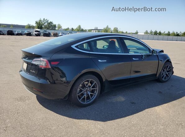 5YJ3E1EB2KF208755 2019 TESLA MODEL Черный Задняя правая четверть
