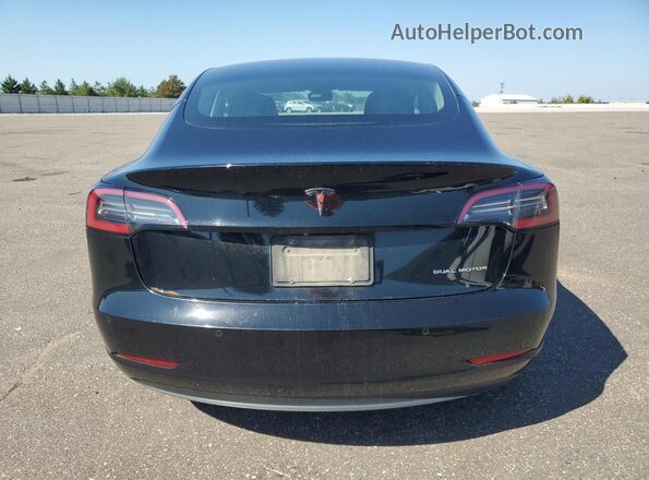 5YJ3E1EB2KF208755 2019 TESLA MODEL Черный Вид сзади