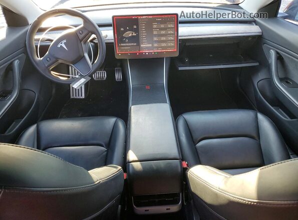 5YJ3E1EB2KF236622 2019 TESLA MODEL Черный Вид панели приборов