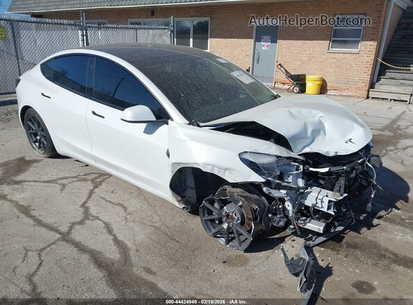 5YJ3E1EB2MF983446 2021 TESLA MODEL 3 White Przód prawy