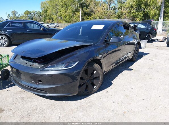 5YJ3E1EB2SF904130 2025 TESLA MODEL 3 Black Vista tres cuartos delantera izquierda