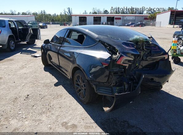5YJ3E1EB2SF904130 2025 TESLA MODEL 3 Black Trasero izquierdo