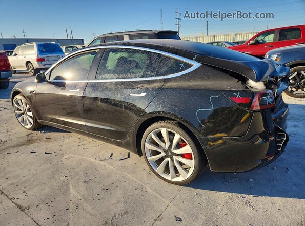 5YJ3E1EB3KF237276 2019 TESLA MODEL Black Tył lewy