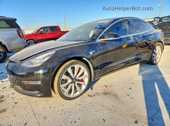 5YJ3E1EB3KF237276 2019 TESLA MODEL Black Przód lewy