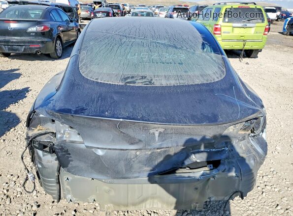 5YJ3E1EB3KF452303 2019 TESLA MODEL Charcoal Vista trasera
