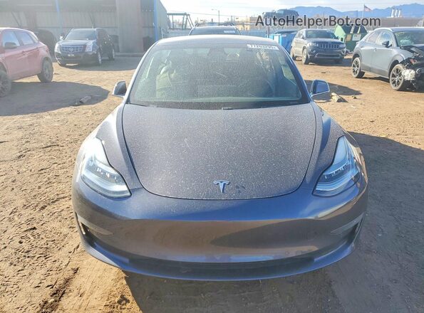 5YJ3E1EB3KF477346 2019 TESLA MODEL Gray Vista frontal