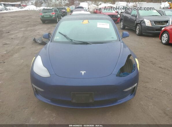 5YJ3E1EB4MF056237 2021 TESLA MODEL 3 Синий Вид задней части салона