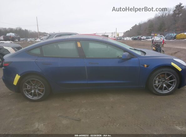 5YJ3E1EB4MF056237 2021 TESLA MODEL 3 Синий Панорамный вид салона 360°