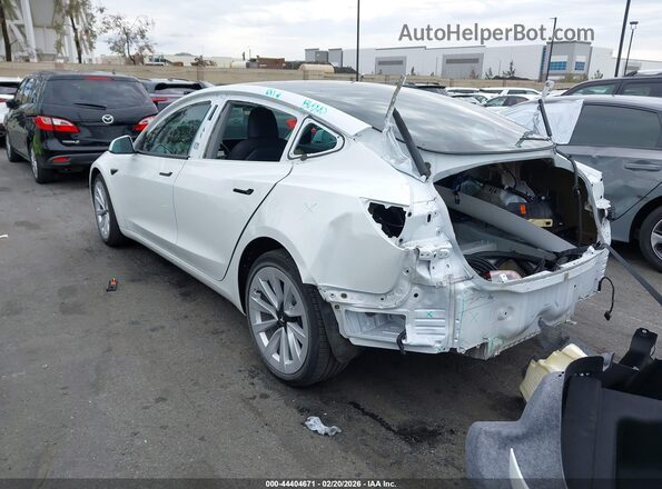 5YJ3E1EB4MF942915 2021 TESLA MODEL 3 Белый Задняя левая четверть