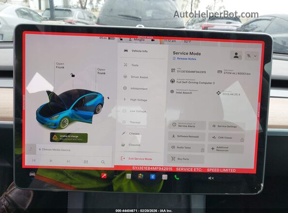 5YJ3E1EB4MF942915 2021 TESLA MODEL 3 Белый Вид задних сидений
