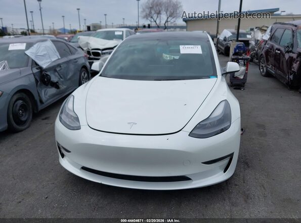 5YJ3E1EB4MF942915 2021 TESLA MODEL 3 Белый Вид задней части салона