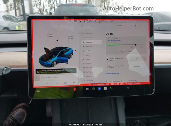 5YJ3E1EB4MF942915 2021 TESLA MODEL 3 Белый 