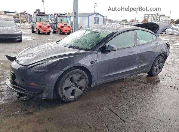 5YJ3E1EB4NF274826 2022 TESLA MODEL Charcoal Przód lewy