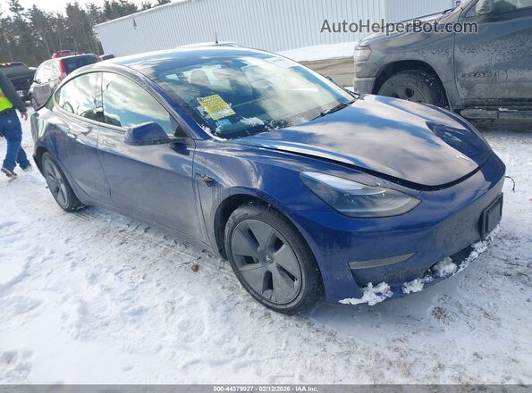 5YJ3E1EB4PF415624 2023 TESLA MODEL 3 Синий Передняя правая четверть