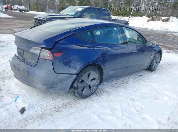 5YJ3E1EB4PF415624 2023 TESLA MODEL 3 Синий Задняя правая четверть