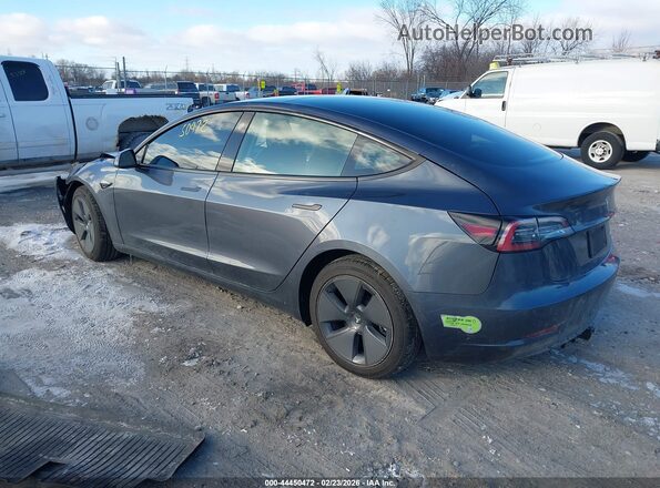 5YJ3E1EB5NF351512 2022 TESLA MODEL 3 Серый Задняя левая четверть