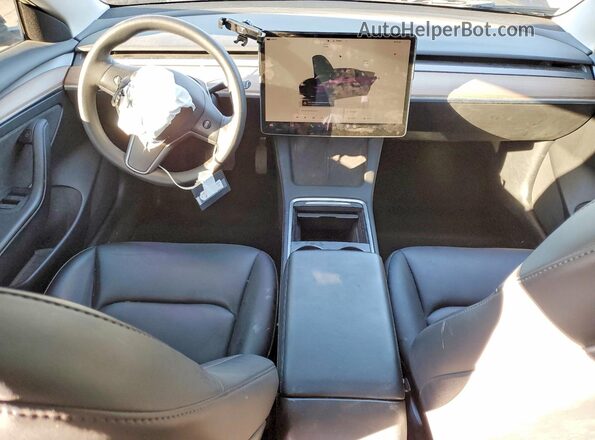 5YJ3E1EB5PF607876 2023 TESLA MODEL Черный Вид панели приборов