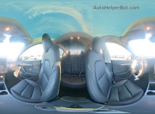 5YJ3E1EB5PF607876 2023 TESLA MODEL Черный Панорамный вид салона 360°