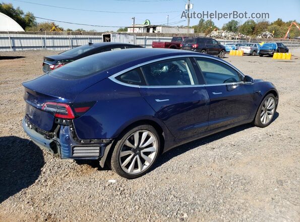 5YJ3E1EB6JF088182 2018 TESLA MODEL Blue Trasero derecho