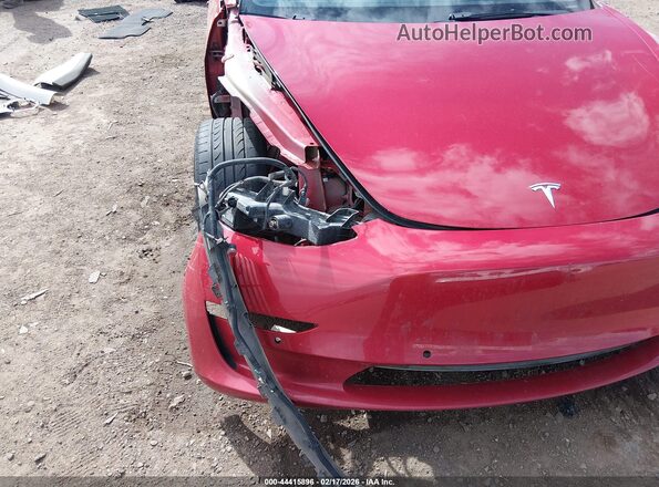 5YJ3E1EB7NF276411 2022 TESLA MODEL 3 Red Вид спереду