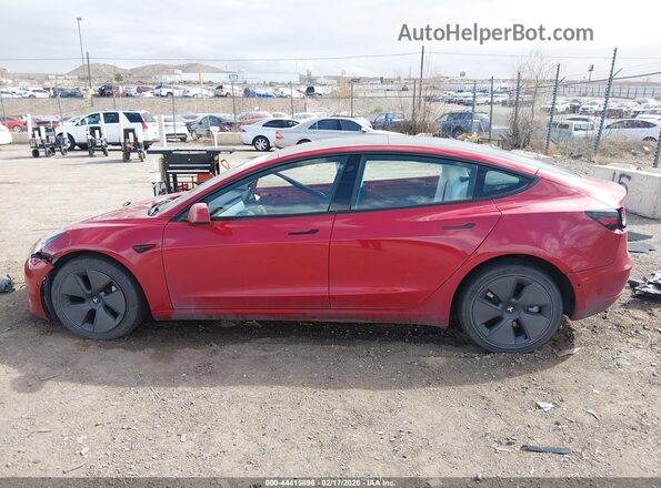 5YJ3E1EB7NF276411 2022 TESLA MODEL 3 Red 