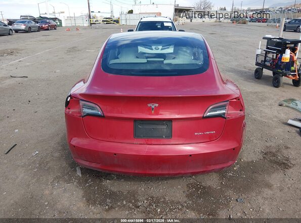5YJ3E1EB7NF276411 2022 TESLA MODEL 3 Red 