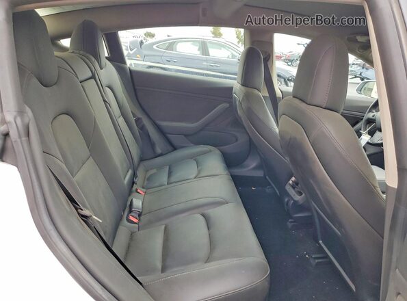 5YJ3E1EB8KF454063 2019 TESLA MODEL Белый Вид задних сидений