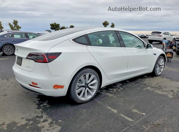 5YJ3E1EB8KF454063 2019 TESLA MODEL Белый Задняя правая четверть
