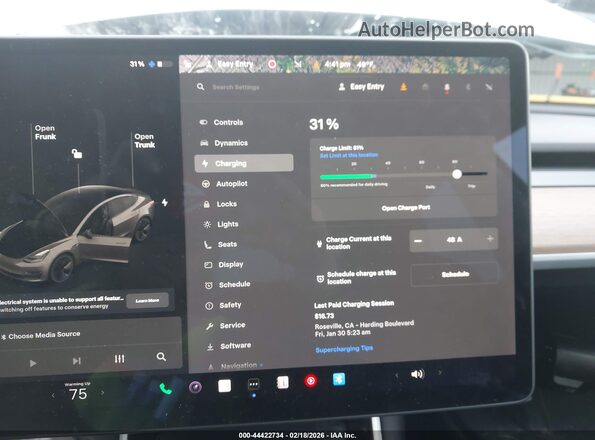 5YJ3E1EB8LF637433 2020 TESLA MODEL 3 Белый 