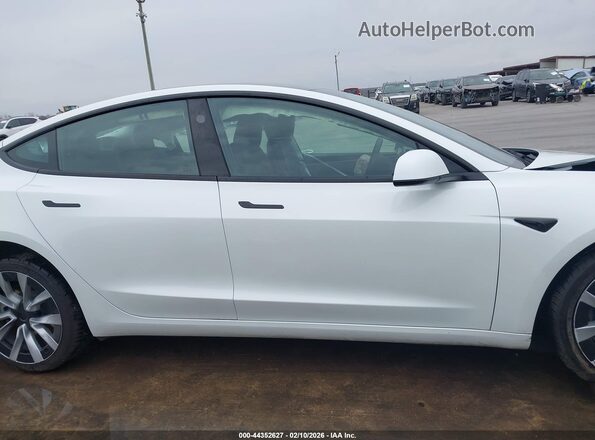 5YJ3E1EB8RF736018 2024 TESLA MODEL 3 Белый Вид щитка приборов