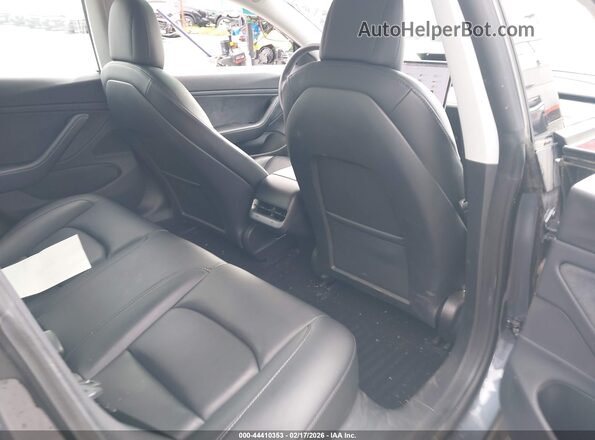 5YJ3E1EBXMF874961 2021 TESLA MODEL 3 Gray VIN sticker view