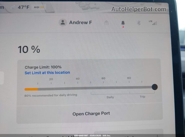 5YJ3E1EBXSF898142 2025 TESLA MODEL 3 Gray 