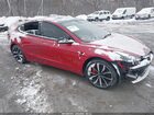 2022 Tesla Model 3 Performance Dual Motor All-wheel Drive Red vin: 5YJ3E1EC4NF307414