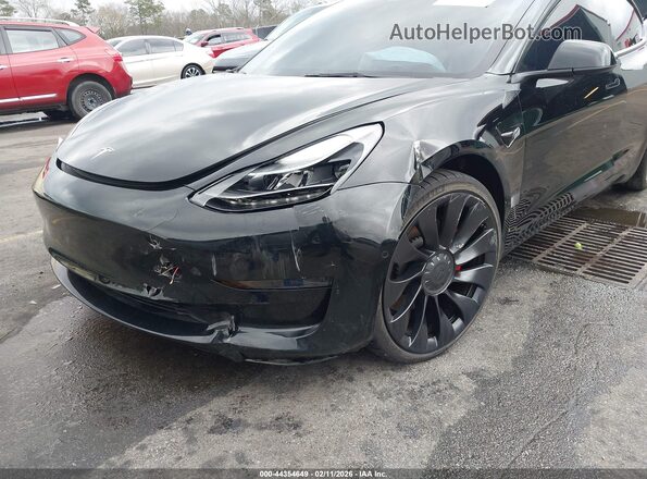 5YJ3E1EC5NF275895 2022 TESLA MODEL 3 Black წინა ხედი