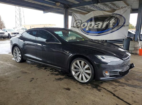 5YJSA1E14GF174565 2016 TESLA MODEL Черный Передняя правая четверть