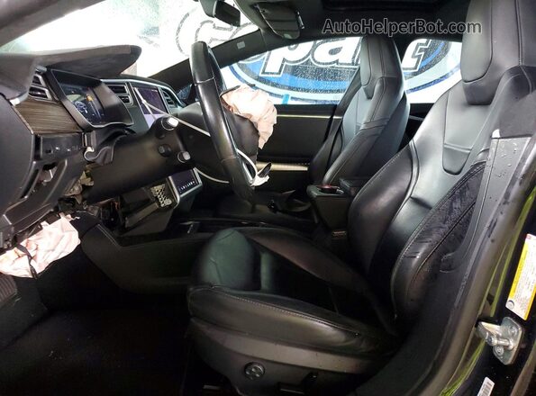 5YJSA1E14GF174565 2016 TESLA MODEL Черный Вид салона спереди