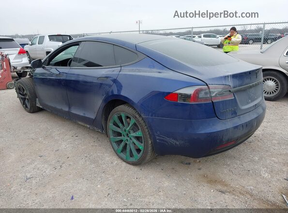 5YJSA1E24JF293426 2018 TESLA MODEL S Синий Задняя левая четверть