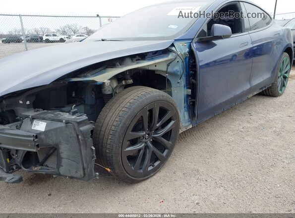 5YJSA1E24JF293426 2018 TESLA MODEL S Синий Вид спереди