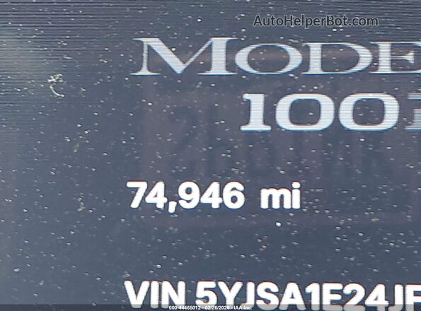5YJSA1E24JF293426 2018 TESLA MODEL S Синий 
