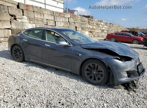 5YJSA1E29KF305166 2019 TESLA MODEL Серый Передняя правая четверть