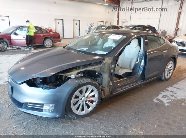 5YJSA1E29KF305927 2019 TESLA MODEL S Gray Widok z przodu