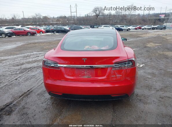 5YJSA1E29MF425987 2021 TESLA MODEL S Красный 