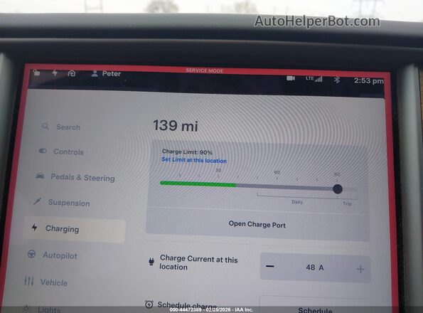 5YJSA1E29MF425987 2021 TESLA MODEL S Красный 